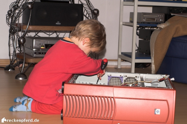 Maya versucht sich an der Hardware... früh übt sich...